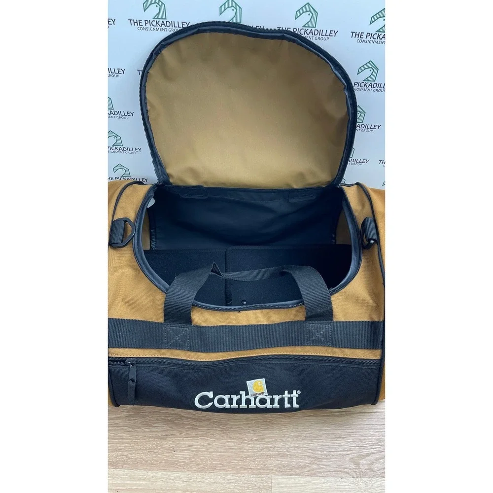 Carhartt Legacy Gear Bag Brown Black Utility Travel Duffel Work Bag 20 Inch
